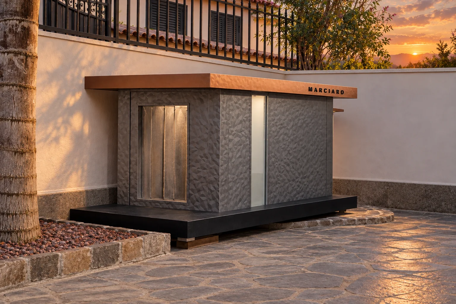 Ambientazione concept villa con residenza